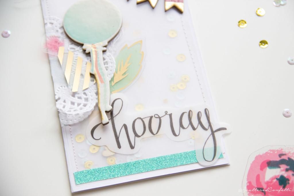 A Confetti Birthday card with the new Maggie Holmes collection by Crate